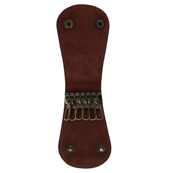 CTM Men's Hunter Leather Key Case - Picture 2 of 4